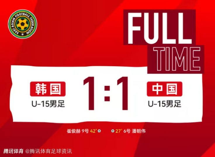 黄健翔评U15国足平韩国：暴露技术短板 传接球成功率低 比赛凌乱