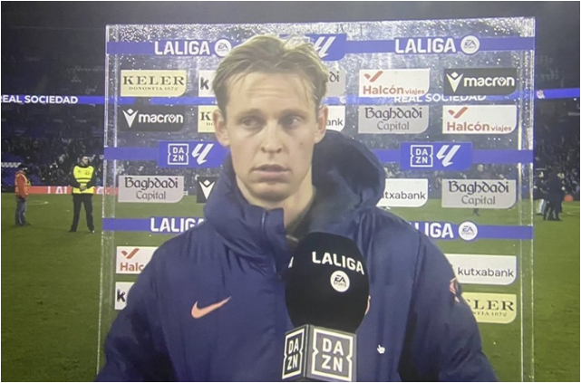 德容：今天的问题就是没能把握机会，裁判的态度非常傲慢